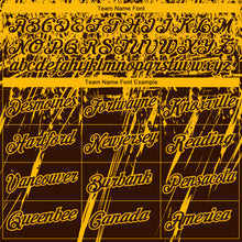 Загрузить изображение в средство просмотра галереи, Custom Stitched Brown Gold 3D Pattern Design Splash Grunge Art Sports Pullover Sweatshirt Hoodie