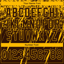 Загрузить изображение в средство просмотра галереи, Custom Stitched Brown Gold 3D Pattern Design Splash Grunge Art Sports Pullover Sweatshirt Hoodie