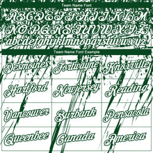 Laden Sie das Bild in den Galerie-Viewer, Custom Stitched White Green 3D Pattern Design Splash Grunge Art Sports Pullover Sweatshirt Hoodie