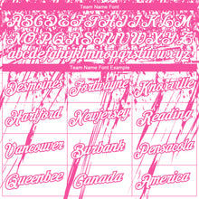 Laden Sie das Bild in den Galerie-Viewer, Custom Stitched White Pink 3D Pattern Design Splash Grunge Art Sports Pullover Sweatshirt Hoodie