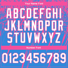 Загрузить изображение в средство просмотра галереи, Custom Stitched Powder Blue White-Pink 3D Pattern Design Splash Grunge Art Sports Pullover Sweatshirt Hoodie