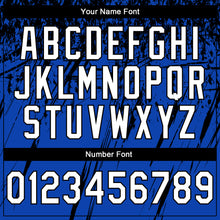 Laden Sie das Bild in den Galerie-Viewer, Custom Stitched Thunder Blue White-Black 3D Pattern Design Splash Grunge Art Sports Pullover Sweatshirt Hoodie