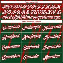 Laden Sie das Bild in den Galerie-Viewer, Custom Stitched Green White-Red 3D Pattern Design Splash Grunge Art Sports Pullover Sweatshirt Hoodie