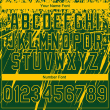 Load image into Gallery viewer, Custom Stitched Green Yellow 3D Pattern Design Splash Grunge Art Sports Pullover Sweatshirt Hoodie
