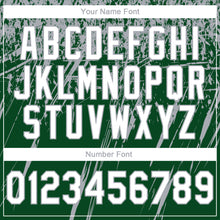 Laden Sie das Bild in den Galerie-Viewer, Custom Stitched Green White-Gray 3D Pattern Design Splash Grunge Art Sports Pullover Sweatshirt Hoodie