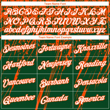 Laden Sie das Bild in den Galerie-Viewer, Custom Stitched Green White-Orange 3D Pattern Design Splash Grunge Art Sports Pullover Sweatshirt Hoodie