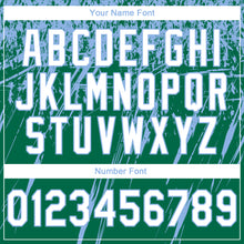 Load image into Gallery viewer, Custom Stitched Kelly Green White-Light Blue 3D Pattern Design Splash Grunge Art Sports Pullover Sweatshirt Hoodie