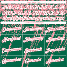 Load image into Gallery viewer, Custom Stitched Kelly Green White-Medium Pink 3D Pattern Design Splash Grunge Art Sports Pullover Sweatshirt Hoodie