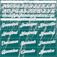 Load image into Gallery viewer, Custom Stitched Teal White-Gray 3D Pattern Design Splash Grunge Art Sports Pullover Sweatshirt Hoodie