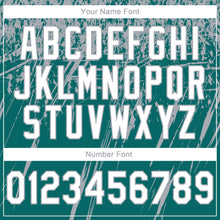 Load image into Gallery viewer, Custom Stitched Teal White-Gray 3D Pattern Design Splash Grunge Art Sports Pullover Sweatshirt Hoodie