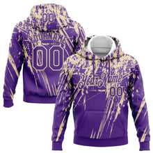 Загрузить изображение в средство просмотра галереи, Custom Stitched Purple Cream 3D Pattern Design Splash Grunge Art Sports Pullover Sweatshirt Hoodie