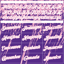 Load image into Gallery viewer, Custom Stitched Purple White-Light Pink 3D Pattern Design Splash Grunge Art Sports Pullover Sweatshirt Hoodie