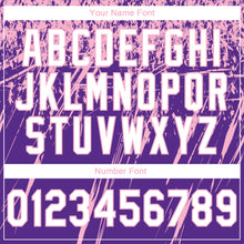 Load image into Gallery viewer, Custom Stitched Purple White-Light Pink 3D Pattern Design Splash Grunge Art Sports Pullover Sweatshirt Hoodie