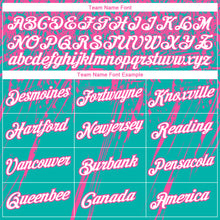 Загрузить изображение в средство просмотра галереи, Custom Stitched Aqua White-Pink 3D Pattern Design Splash Grunge Art Sports Pullover Sweatshirt Hoodie