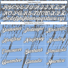 Загрузить изображение в средство просмотра галереи, Custom Stitched Light Blue White-Steel Gray 3D Pattern Design Splash Grunge Art Sports Pullover Sweatshirt Hoodie