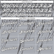 Load image into Gallery viewer, Custom Stitched Gray White-Steel Gray 3D Pattern Design Splash Grunge Art Sports Pullover Sweatshirt Hoodie