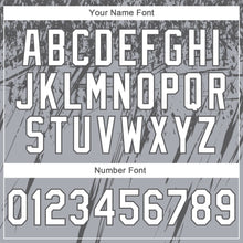 Load image into Gallery viewer, Custom Stitched Gray White-Steel Gray 3D Pattern Design Splash Grunge Art Sports Pullover Sweatshirt Hoodie