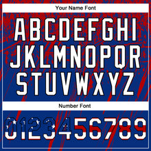 Charger l'image dans la galerie, Custom Stitched Royal USA Flag Red Black-White 3D Pattern Design Splash Grunge Art Sports Pullover Sweatshirt Hoodie