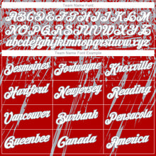 Laden Sie das Bild in den Galerie-Viewer, Custom Stitched Red White-Gray 3D Pattern Design Splash Grunge Art Sports Pullover Sweatshirt Hoodie