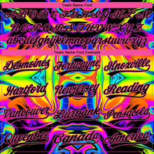 Charger l'image dans la galerie, Custom Stitched Black Pink 3D Pattern Design Abstract Iridescent Psychedelic Swirl Fluid Art Sports Pullover Sweatshirt Hoodie