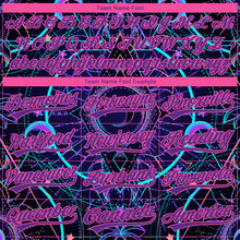 Load image into Gallery viewer, Custom Stitched Black Purple-Pink 3D Pattern Design Magic Mushrooms Over Sacred Geometry Psychedelic Hallucination Sports Pullover Sweatshirt Hoodie