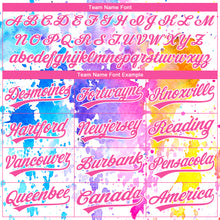 Laden Sie das Bild in den Galerie-Viewer, Custom Stitched White Pink 3D Pattern Design Watercolor Grunge Art Sports Pullover Sweatshirt Hoodie