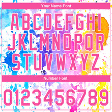 Laden Sie das Bild in den Galerie-Viewer, Custom Stitched White Pink 3D Pattern Design Watercolor Grunge Art Sports Pullover Sweatshirt Hoodie