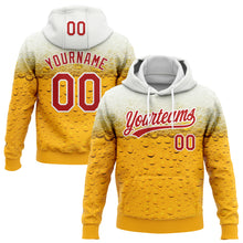 Laden Sie das Bild in den Galerie-Viewer, Custom Stitched Yellow Red-White 3D Pattern Design Beer Sports Pullover Sweatshirt Hoodie