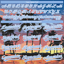 Загрузить изображение в средство просмотра галереи, Custom Stitched Blue Light Blue-White 3D Hawaii Palm Trees Sports Pullover Sweatshirt Hoodie