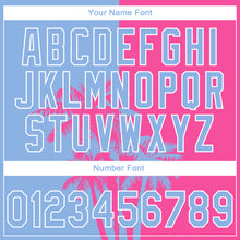 Загрузить изображение в средство просмотра галереи, Custom Stitched Pink Light Blue-White 3D Hawaii Coconut Trees Sports Pullover Sweatshirt Hoodie