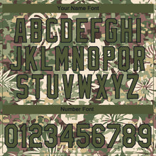 Load image into Gallery viewer, Custom Stitched Camo Olive-Black 3D Hawaii Palm Plant Sports Pullover Sweatshirt Salute To Service Hoodie