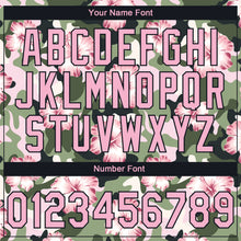 Laden Sie das Bild in den Galerie-Viewer, Custom Stitched Camo Light Pink-Black 3D Hibiscus Flower Sports Pullover Sweatshirt Salute To Service Hoodie