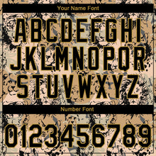 Laden Sie das Bild in den Galerie-Viewer, Custom Stitched Camo Black-Old Gold 3D Animal Lion And Tiger Sports Pullover Sweatshirt Salute To Service Hoodie