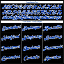 Загрузить изображение в средство просмотра галереи, Custom Black Thunder Blue-White 3D Skull Roses Floral Calavera Day Of The Dead Dia de los Muertos Sports Pullover Sweatshirt Hoodie