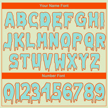 Load image into Gallery viewer, Custom Green Ice Blue-Orange 3D Skull Hell Sports Pullover Sweatshirt Hoodie