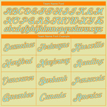 Load image into Gallery viewer, Custom Yellow Ice Blue-Bay Orange 3D Skull Hell Sports Pullover Sweatshirt Hoodie