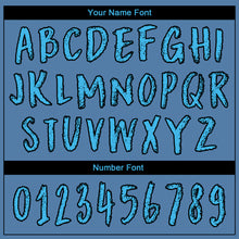 Load image into Gallery viewer, Custom Blue Sky Blue-Black 3D Skull Football Player Sports Pullover Sweatshirt Hoodie