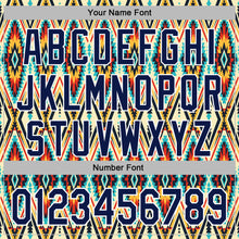 Загрузить изображение в средство просмотра галереи, Custom Stitched Black Navy Blue Red Yellow-White 3D Mexico Aztec Pattern Sports Pullover Sweatshirt Hoodie