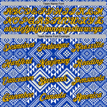 Загрузить изображение в средство просмотра галереи, Custom Stitched White Gold Blue-Black 3D Mexico Aztec Pattern Sports Pullover Sweatshirt Hoodie