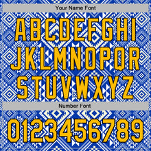 Загрузить изображение в средство просмотра галереи, Custom Stitched White Gold Blue-Black 3D Mexico Aztec Pattern Sports Pullover Sweatshirt Hoodie