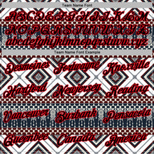 Загрузить изображение в средство просмотра галереи, Custom Stitched White Black Gray Blue-Fire Red 3D Mexico Aztec Pattern Sports Pullover Sweatshirt Hoodie