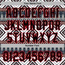 Загрузить изображение в средство просмотра галереи, Custom Stitched White Black Gray Blue-Fire Red 3D Mexico Aztec Pattern Sports Pullover Sweatshirt Hoodie