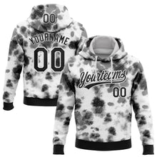 Загрузить изображение в средство просмотра галереи, Custom Stitched Tie Dye Black-White 3D Sports Pullover Sweatshirt Hoodie