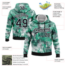 Загрузить изображение в средство просмотра галереи, Custom Stitched Tie Dye Black-White 3D Sports Pullover Sweatshirt Hoodie
