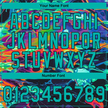 Загрузить изображение в средство просмотра галереи, Custom Stitched Black Aqua 3D Pattern Design Abstract Psychedelic Fluid Art Sports Pullover Sweatshirt Hoodie