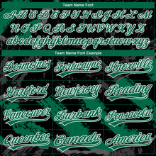 Charger l'image dans la galerie, Custom Stitched Black Kelly Green Steel Gray-White 3D Pattern Design Splash Sports Pullover Sweatshirt Hoodie