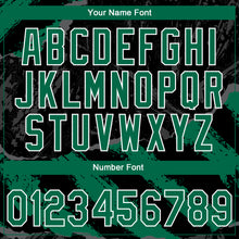 Charger l'image dans la galerie, Custom Stitched Black Kelly Green Steel Gray-White 3D Pattern Design Splash Sports Pullover Sweatshirt Hoodie