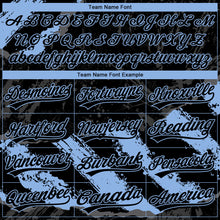 Charger l'image dans la galerie, Custom Stitched Black Light Blue-Steel Gray 3D Pattern Design Splash Sports Pullover Sweatshirt Hoodie