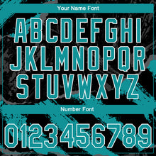 Laden Sie das Bild in den Galerie-Viewer, Custom Stitched Black Teal Steel Gray-White 3D Pattern Design Splash Sports Pullover Sweatshirt Hoodie