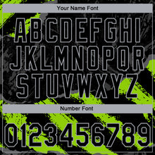 Load image into Gallery viewer, Custom Stitched Black Neon Green Steel Gray-Gray 3D Pattern Design Splash Sports Pullover Sweatshirt Hoodie